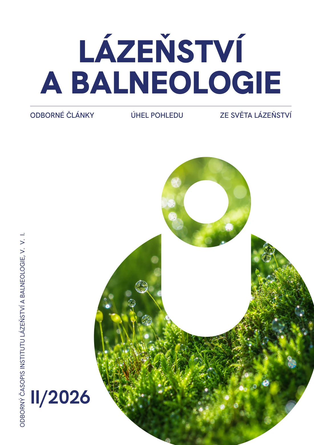 Titulná strana časopisu Lázeňství a balneologie II/2026