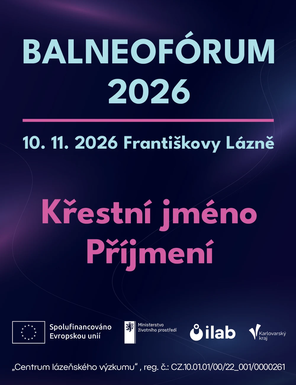 Konferenčná visačka Balneofórum