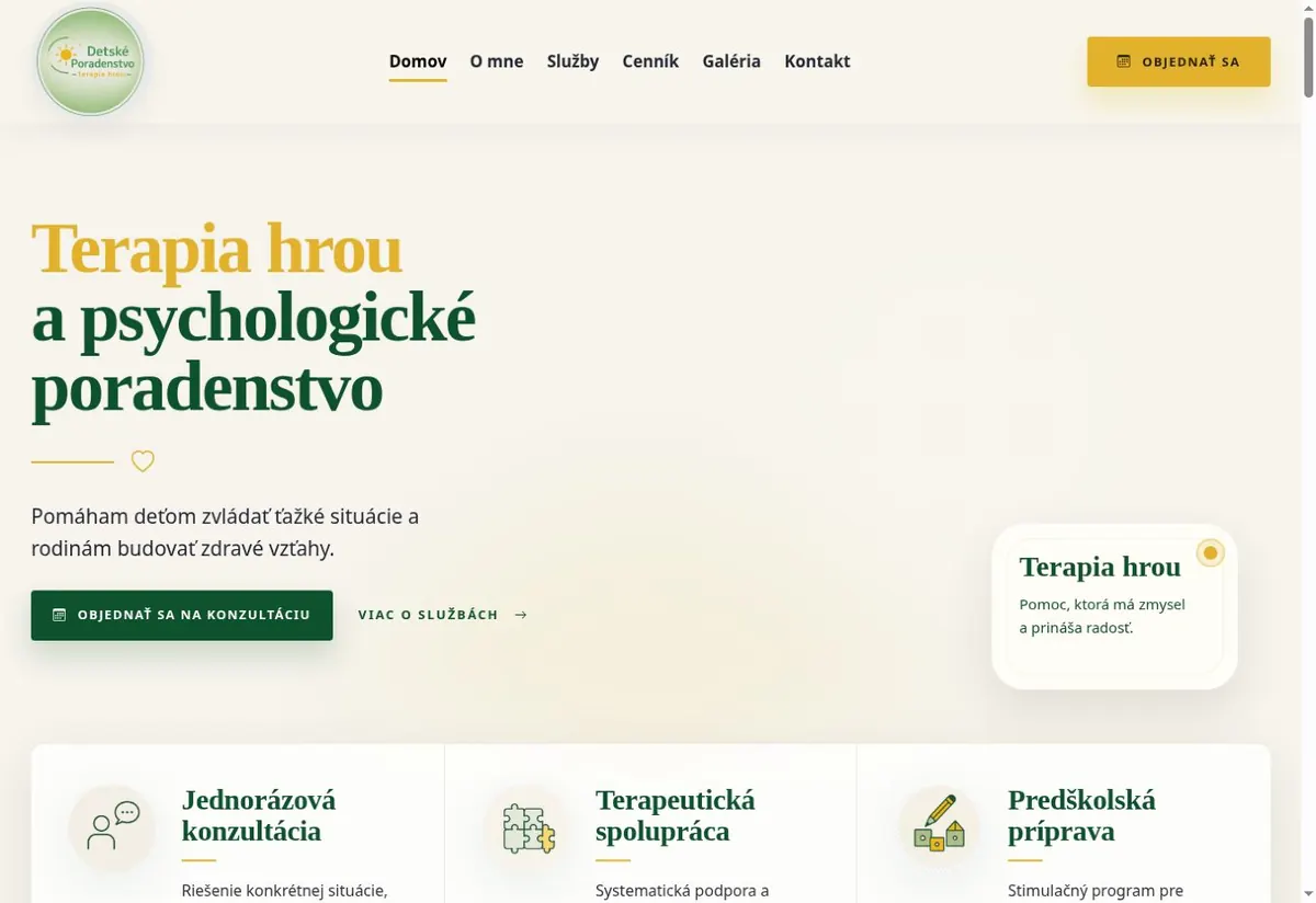 Web Detské poradenstvo